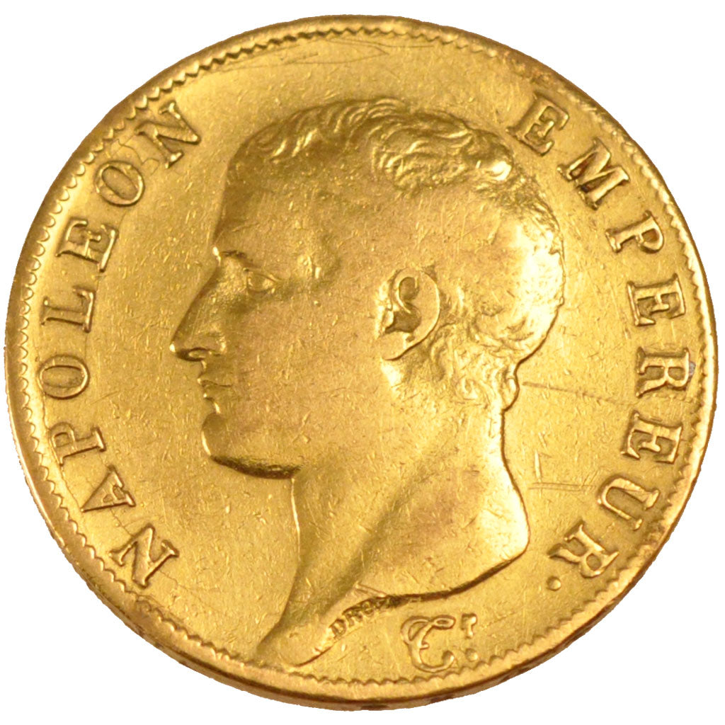 FRANCE, Napoléon I, 40 Francs, 1806, Paris, KM #675.1, EF(40-45), Gold, Gadoury 