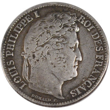 FRANCE, Louis-Philippe, Franc, 1837, Lille, KM #748.13, VF(30-35), Silver,...