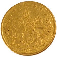 TURKEY, 100 Kurush, 1856, Qustantiniyah, KM #679, EF(40-45), Gold, 6.94