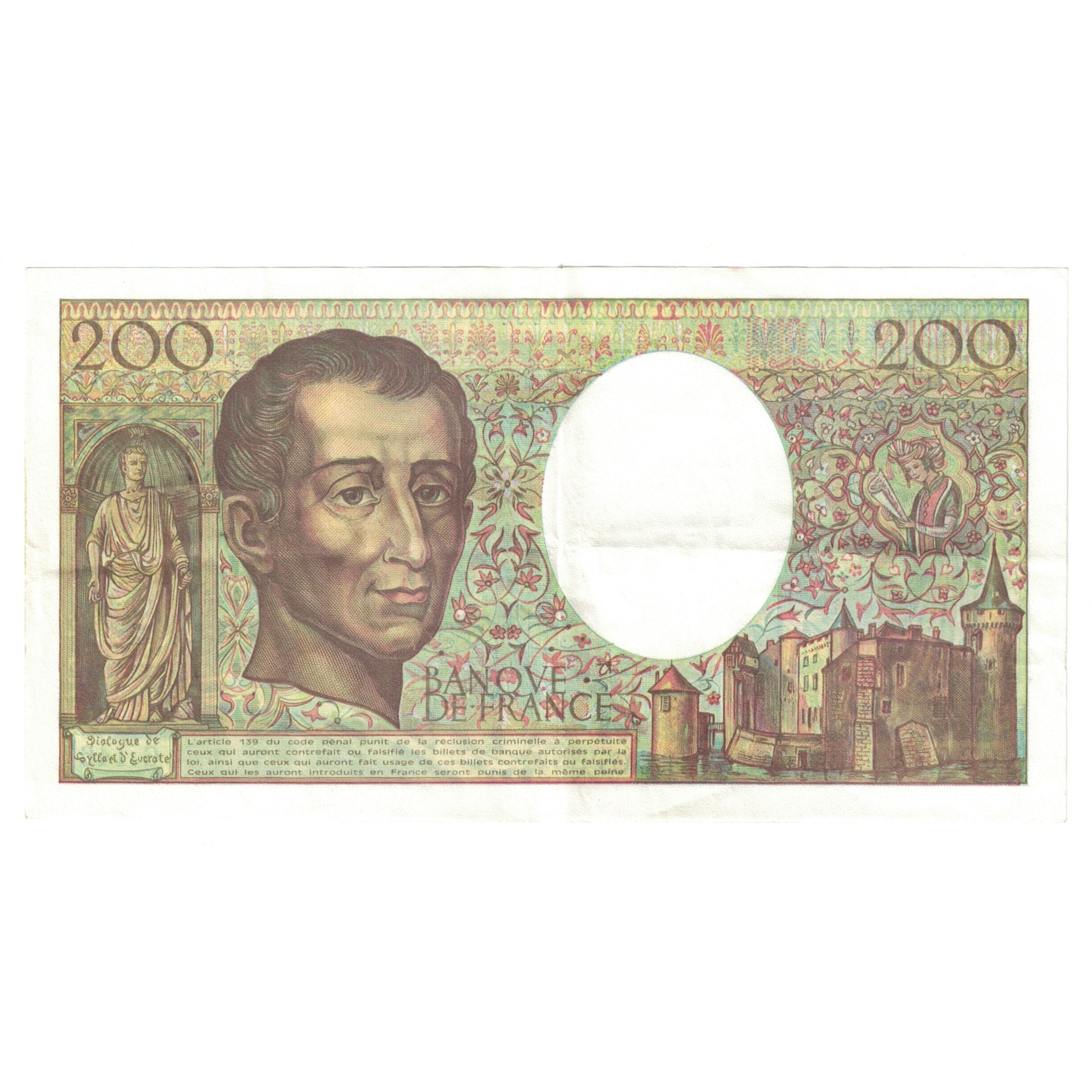 Francia, 200 Francs, Montesquieu, 1992, G.146030784, BB, Fayette:70.12c, KM:155d