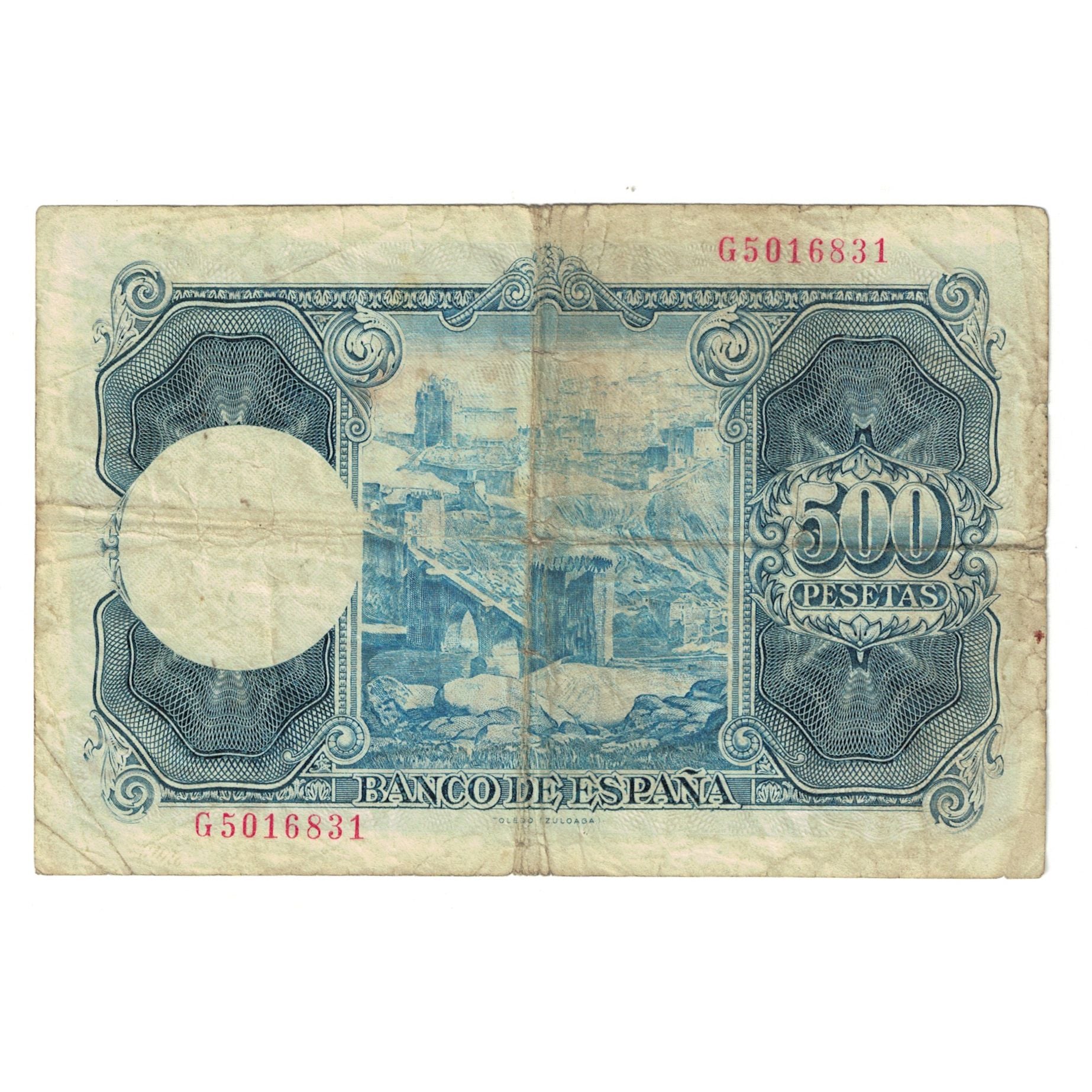 Banknote, Spain, 500 Pesetas, 1954, 1954-07-22, KM:148a, VF(20-25)