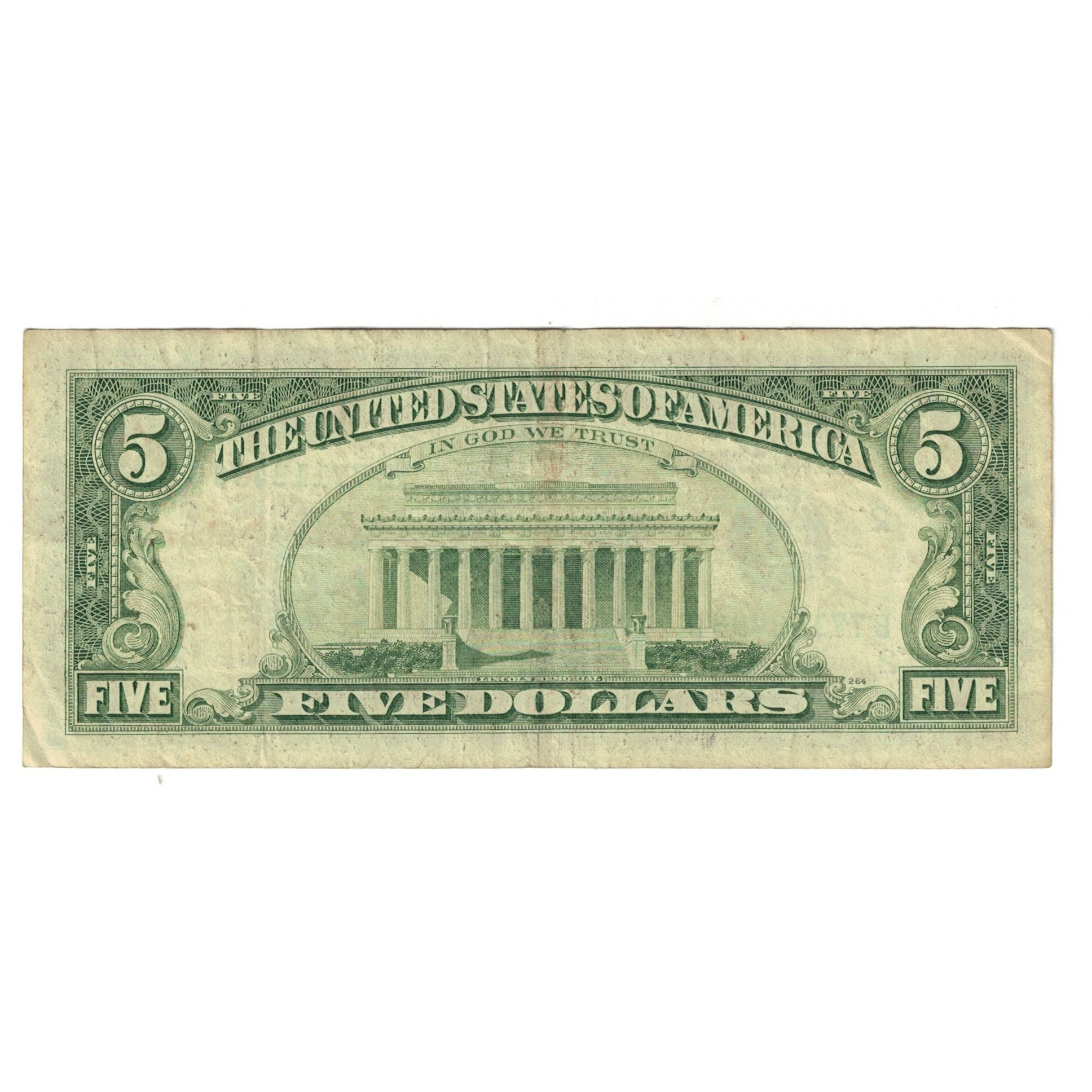Banknote, United States, Five Dollars, 1985, VF(30-35)