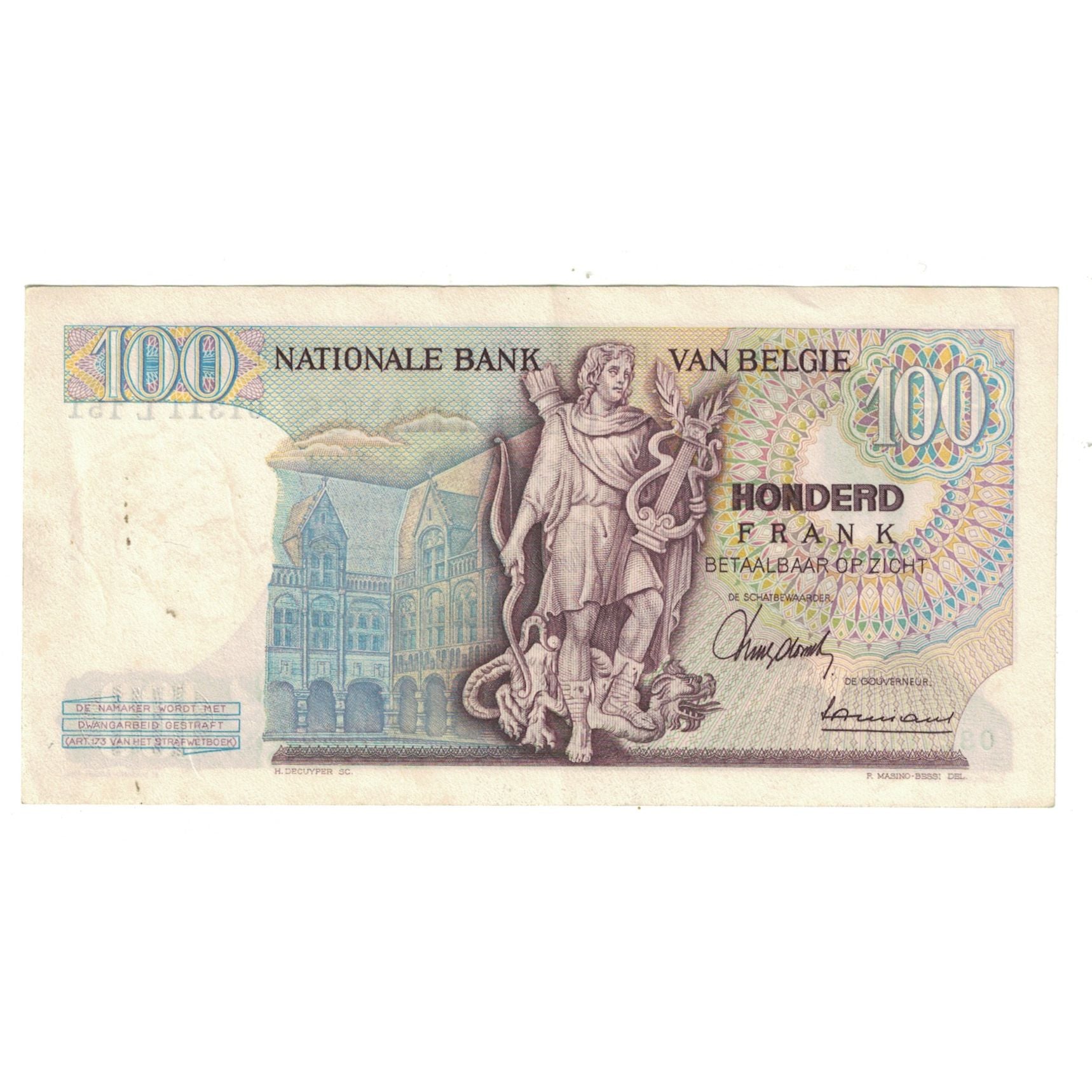 Banknote, Belgium, 100 Francs, 1963, 1963-09-06, KM:134a, EF(40-45)