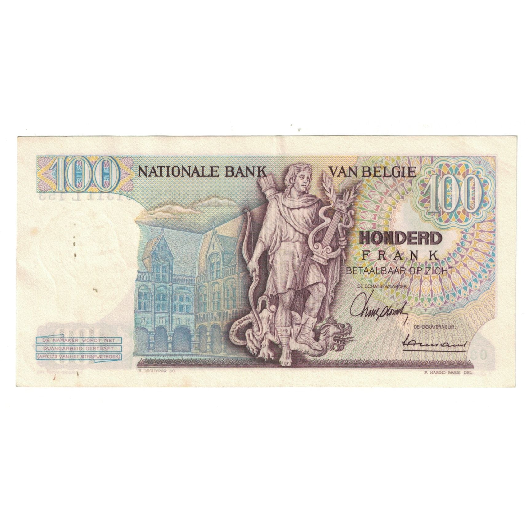 Banknote, Belgium, 100 Francs, 1963, 1963-09-06, KM:134a, EF(40-45)