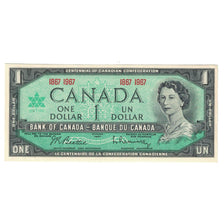 Banknote, Canada, 1 Dollar, 1967, 1967, KM:84b, AU(55-58)