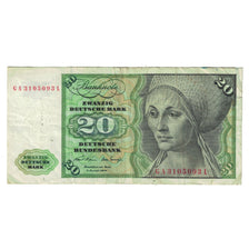 Banknote, GERMANY - FEDERAL REPUBLIC, 20 Deutsche Mark, 1970, 1970-01-02