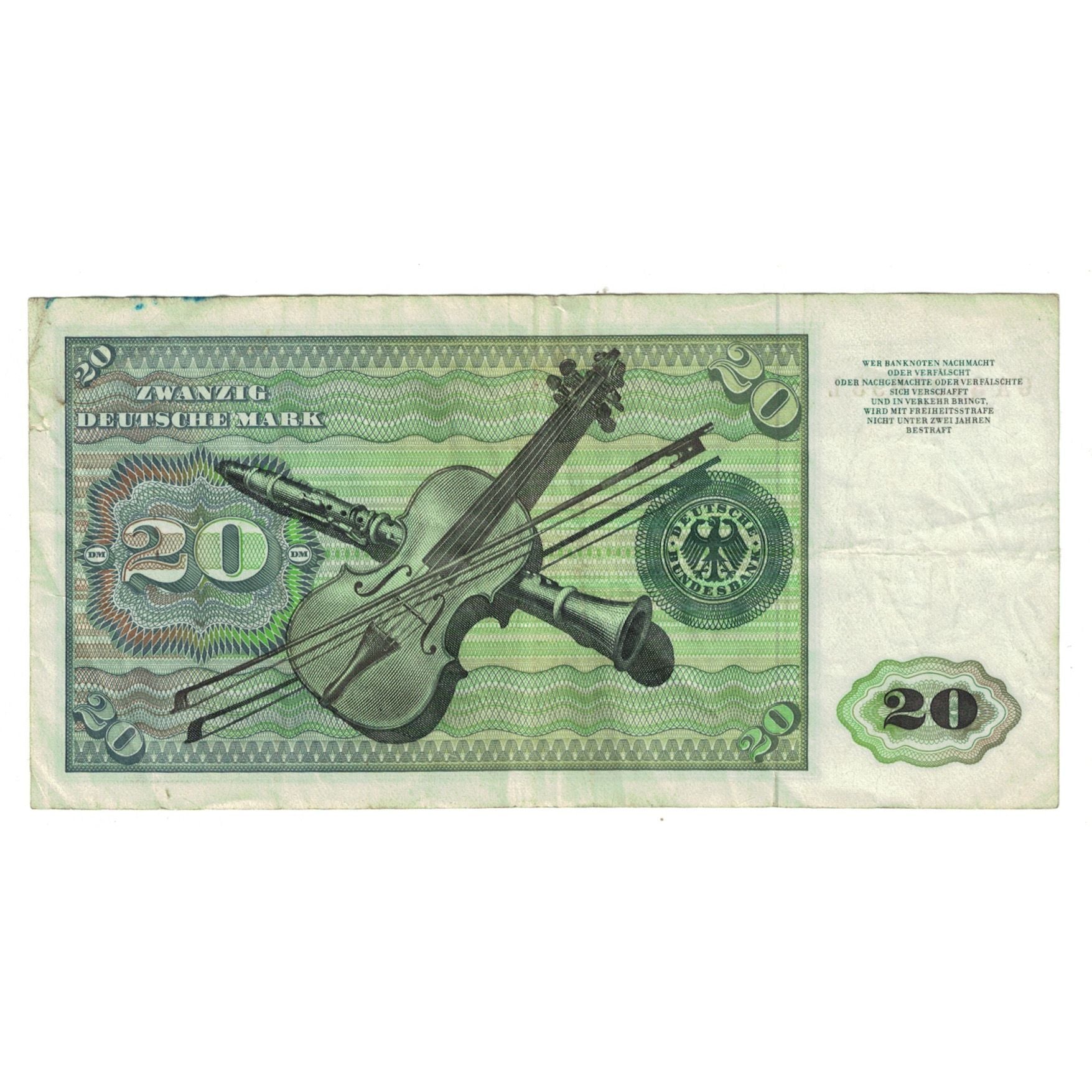 Banknote, GERMANY - FEDERAL REPUBLIC, 20 Deutsche Mark, 1970, 1970-01-02
