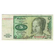Geldschein, Bundesrepublik Deutschland, 5 Deutsche Mark, 1980, 1980-01-02