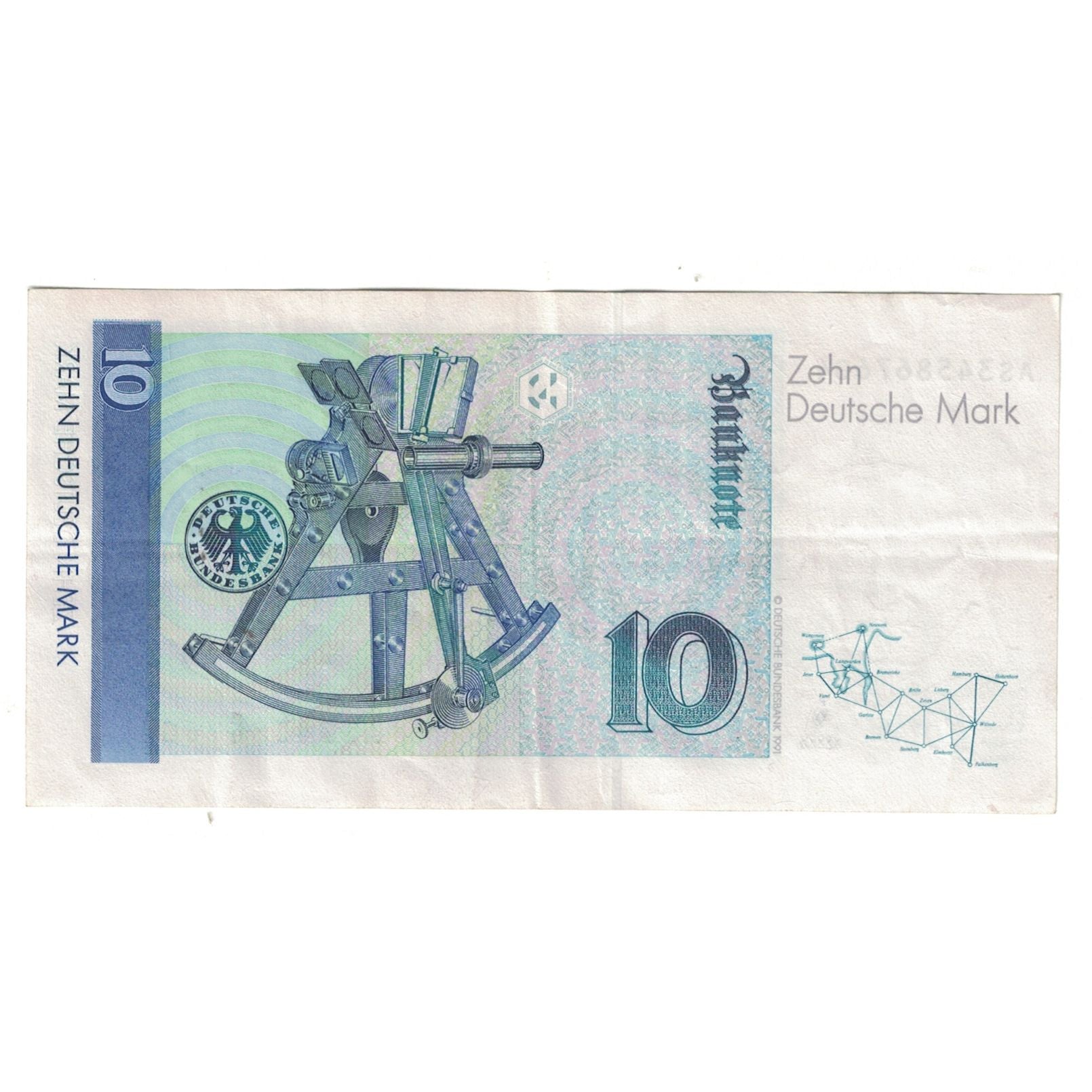 Banknote, GERMANY - FEDERAL REPUBLIC, 10 Deutsche Mark, 1989-1991, 1989-01-02