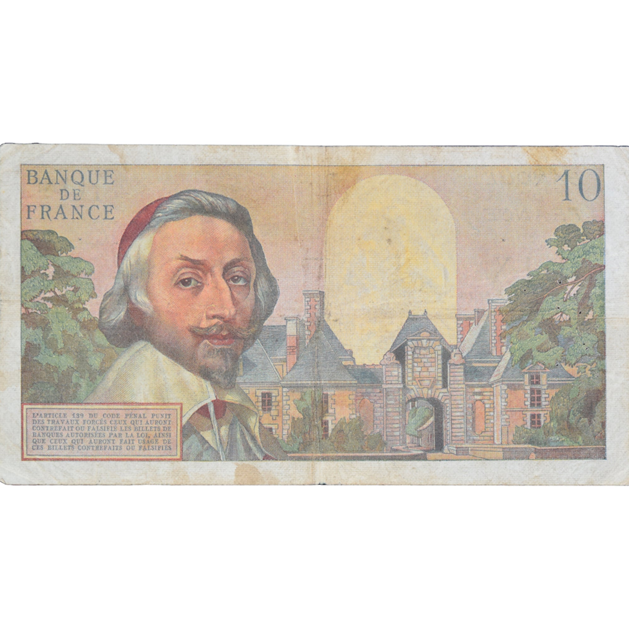 Francja, 10 Nouveaux Francs, Richelieu, 1961, Z.17952253, VF(20-25)