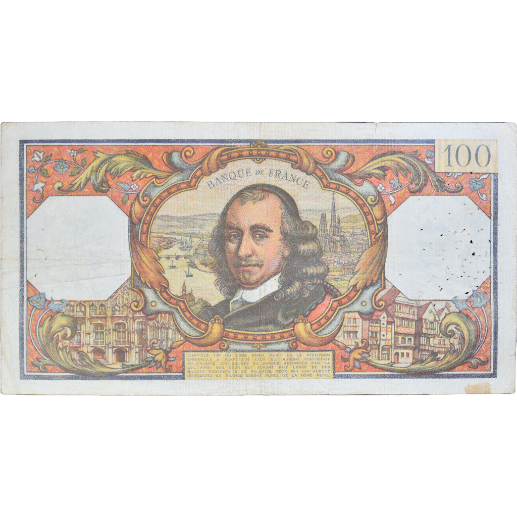 Francia, 100 Francs, Corneille, 1964, A.6046673, BC, Fayette:65.05, KM:149a