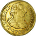 Münze, Spanien, Charles III, 1/2 Escudo, 1788, Seville, SS, Gold, KM:425.2