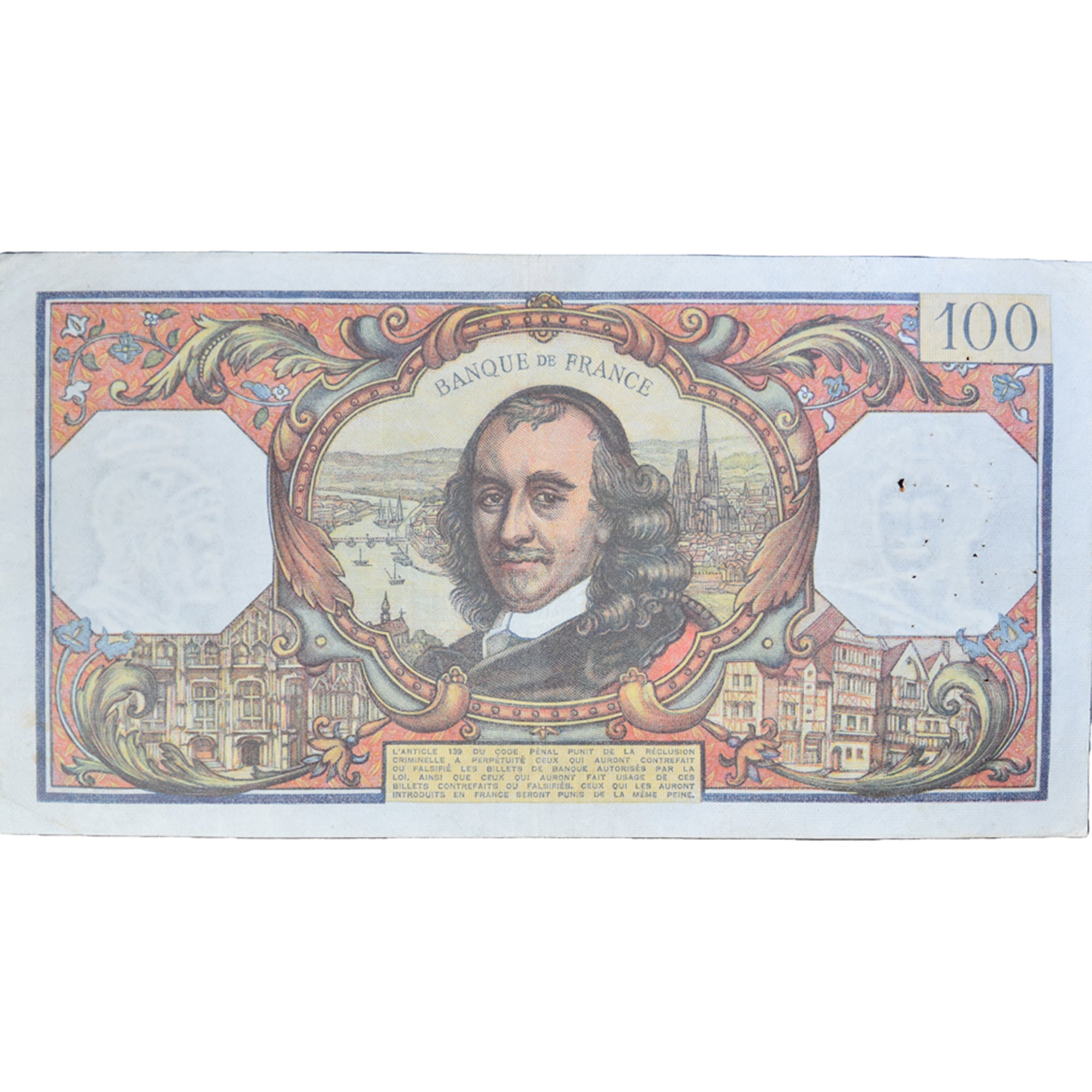 Francia, 100 Francs, Corneille, 1976, F.91351340, MBC, Fayette:65.54, KM:149f