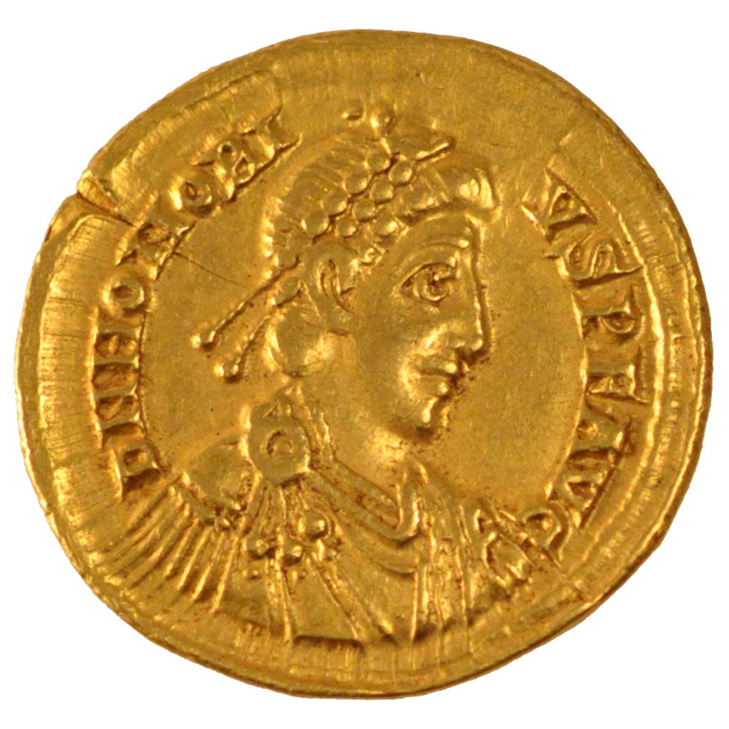 Honorius, Solidus, Milan, AU(55-58), Gold, RIC #1206, 4.38