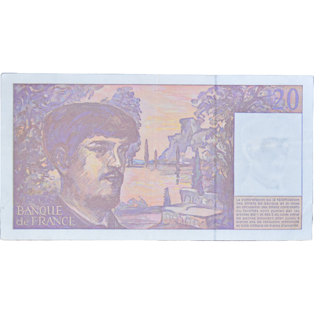France, 20 Francs, Debussy, 1997, B.060797804, SUP, Fayette:66ter.02A60, KM:151i