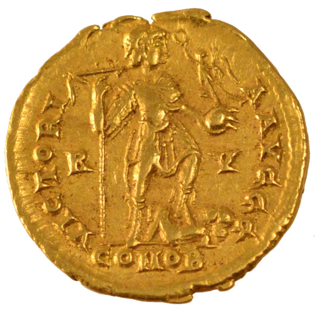 Honorius, Solidus, Ravenna, AU(50-53), Gold, RIC #1319, 4.44
