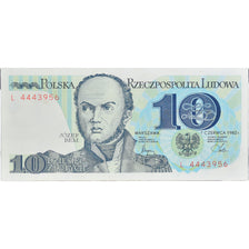 Banknote, Poland, 10 Zlotych, 1982, 1982-06-01, KM:148a, AU(55-58)