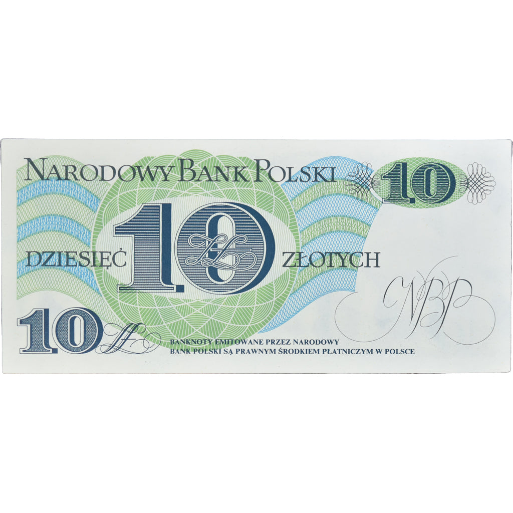 Banknote, Poland, 10 Zlotych, 1982, 1982-06-01, KM:148a, UNC(65-70)