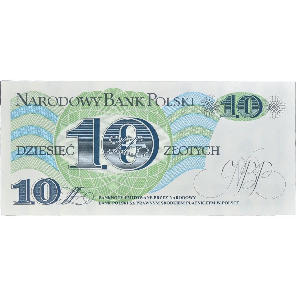 Banknote, Poland, 10 Zlotych, 1982, 1982-06-01, KM:148a, AU(55-58)