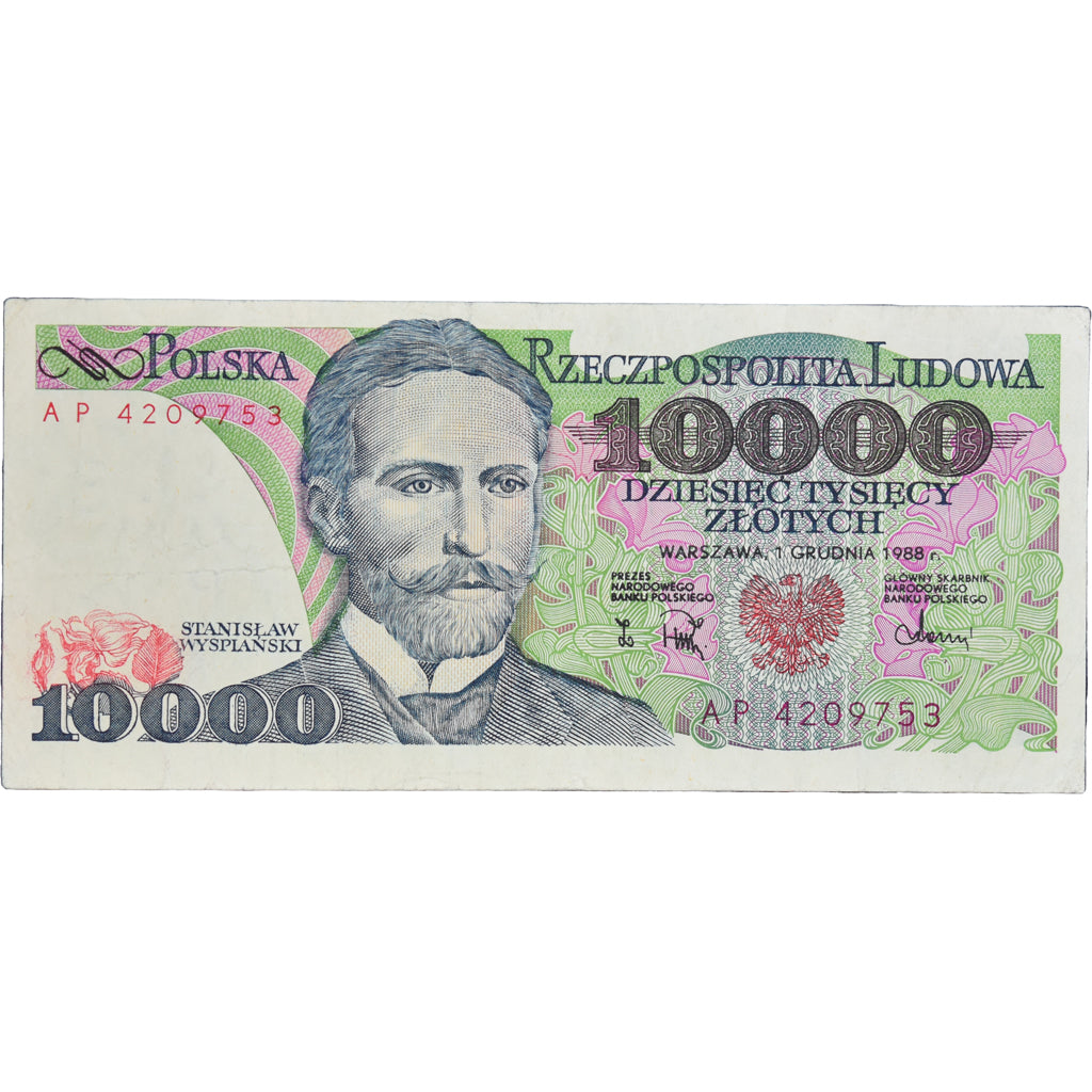 Banknote, Poland, 10,000 Zlotych, 1988, 1988-12-01, KM:151b, EF(40-45)