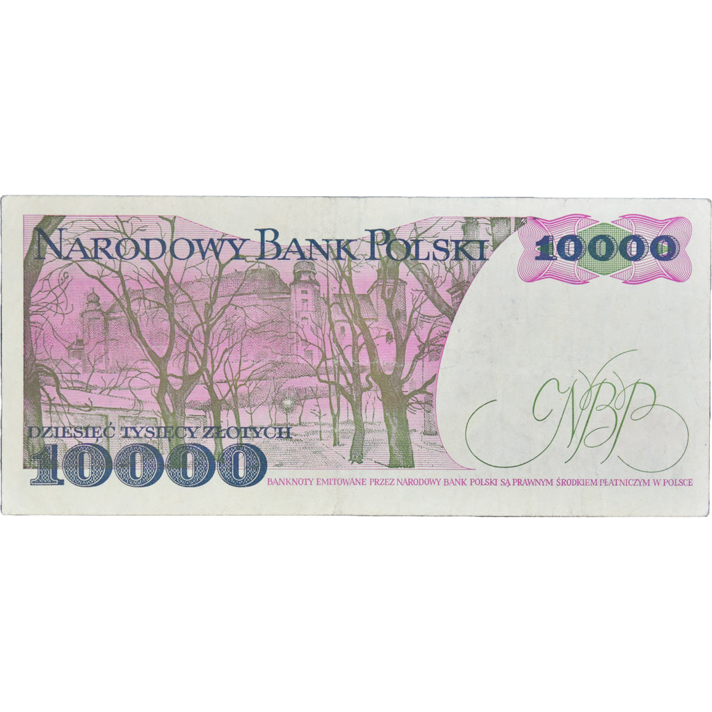 Banknote, Poland, 10,000 Zlotych, 1988, 1988-12-01, KM:151b, EF(40-45)