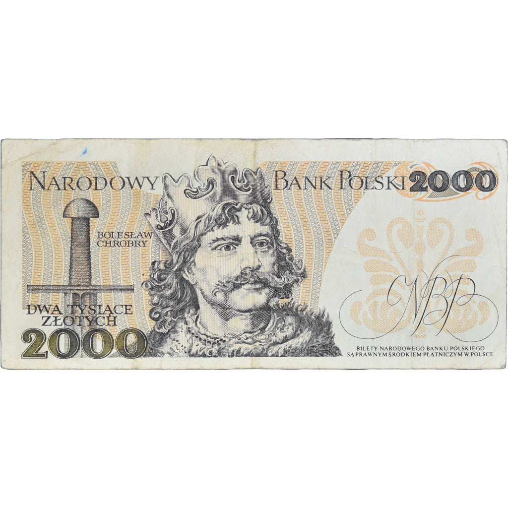 Banknote, Poland, 2000 Zlotych, 1982, 1982-06-01, KM:147b, VF(30-35)