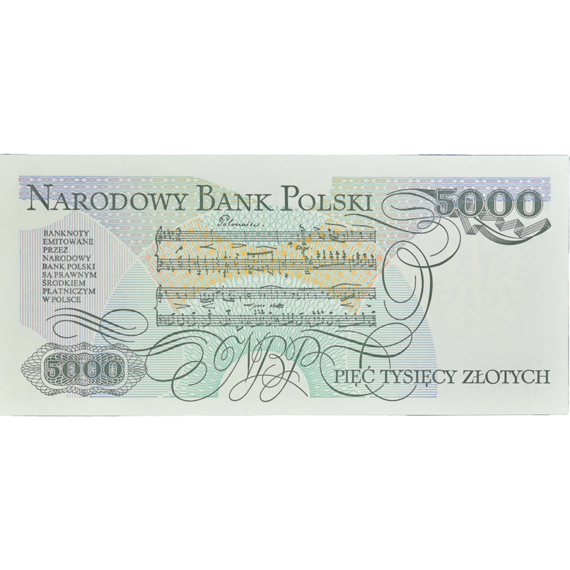 Billet, Pologne, 5000 Zlotych, 1988, 1988-12-01, KM:150c, NEUF