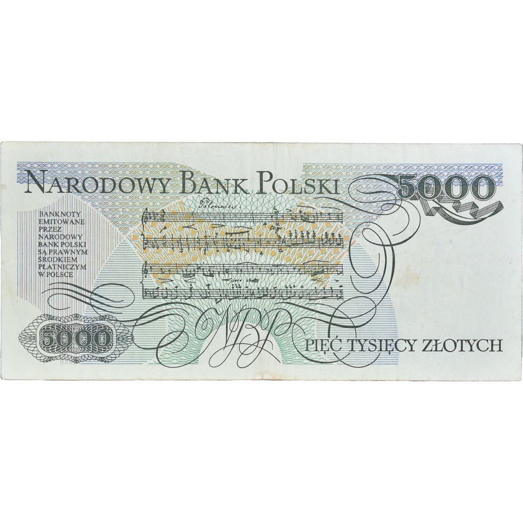 Banknote, Poland, 5000 Zlotych, 1988, 1988-12-01, KM:150c, EF(40-45)