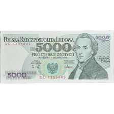 Banknote, Poland, 5000 Zlotych, 1988, 1988-12-01, KM:150c, UNC(65-70)