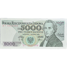 Banconote, Polonia, 5000 Zlotych, 1988, 1988-12-01, KM:150c, SPL-