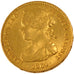 SPAIN, 100 Reales, 1864, Madrid, KM #617.1, MS(60-62), Gold, 8.36