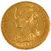 SPAIN, 10 Escudos, 1868, Madrid, KM #636.1, MS(60-62), Gold, 8.35