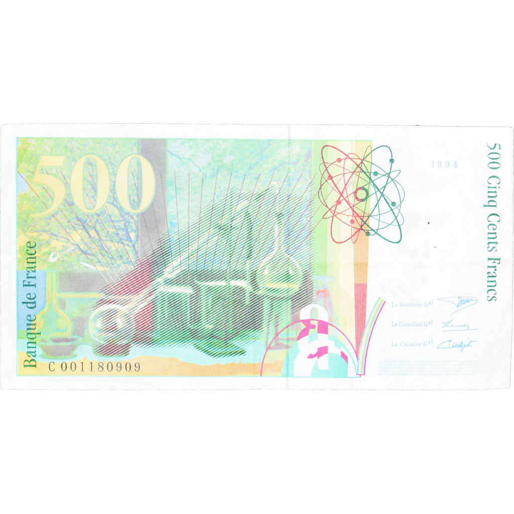 France, 500 Francs, Pierre et Marie Curie, 1994, C001180909, EF(40-45)
