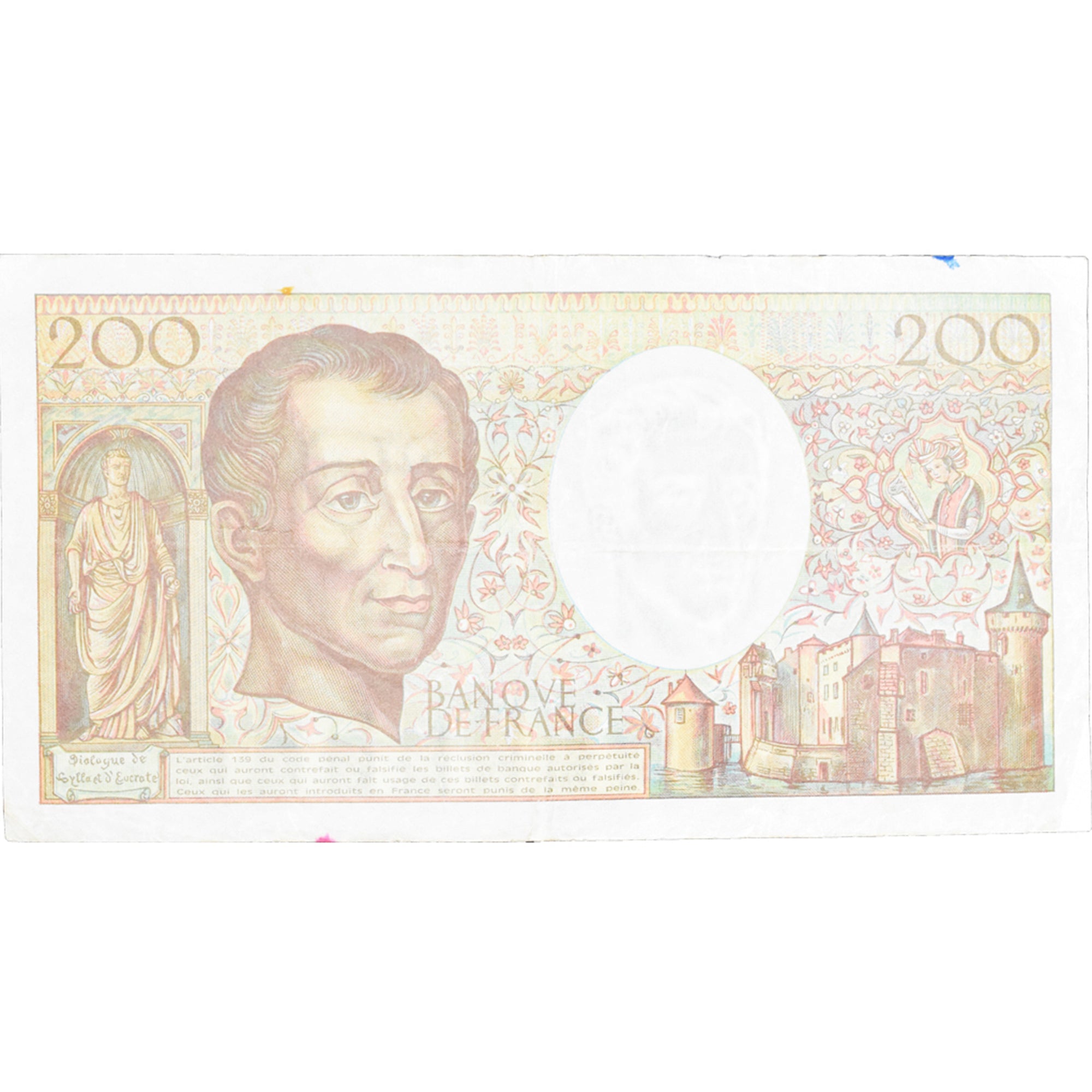 Francia, 200 Francs, Montesquieu, 1992, K.143261352, MB, KM:155e