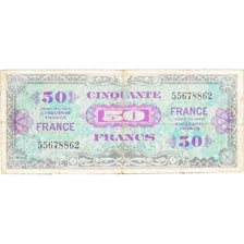 Francja, 50 Francs, 1945 Verso France, 1944, 55678862, VF(20-25)