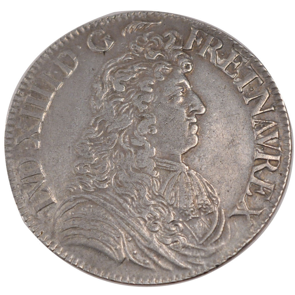 Monnaie, France, Louis XIV, Écu à la cravate, Ecu, 1680, Paris, TTB+, Argent