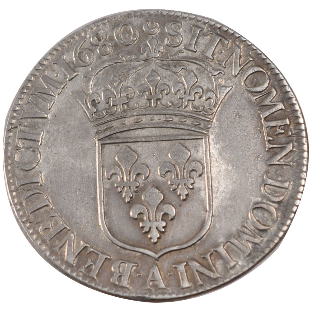 Monnaie, France, Louis XIV, Écu à la cravate, Ecu, 1680, Paris, TTB+, Argent