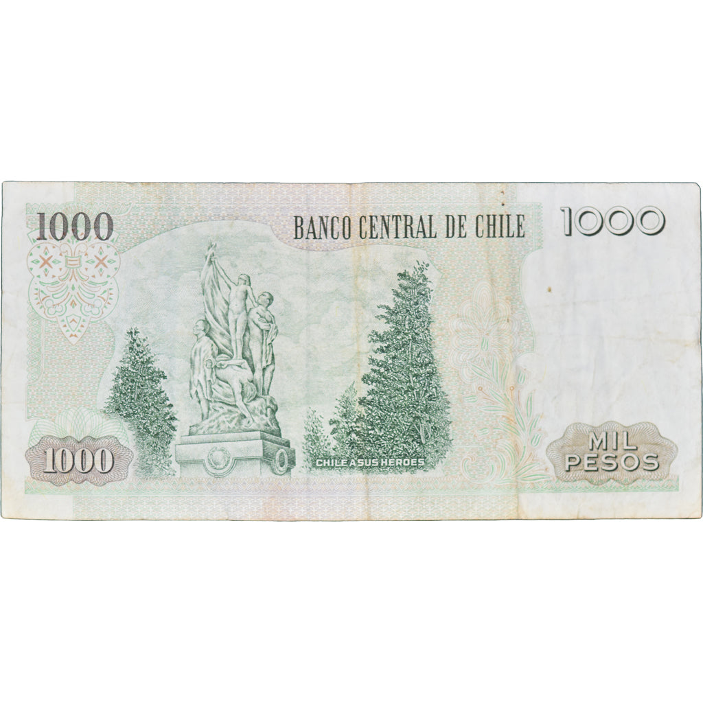 Banknot, Chile, 1000 Pesos, 2005, KM:154f, VF(30-35)