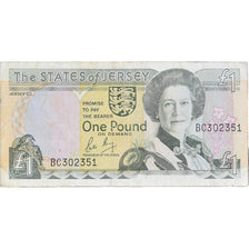 Billet, Jersey, 1 Pound, Undated (2000), KM:26a, TB+
