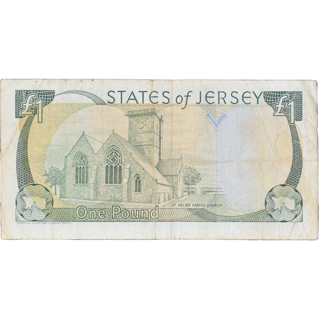 Billet, Jersey, 1 Pound, Undated (2000), KM:26a, TB+