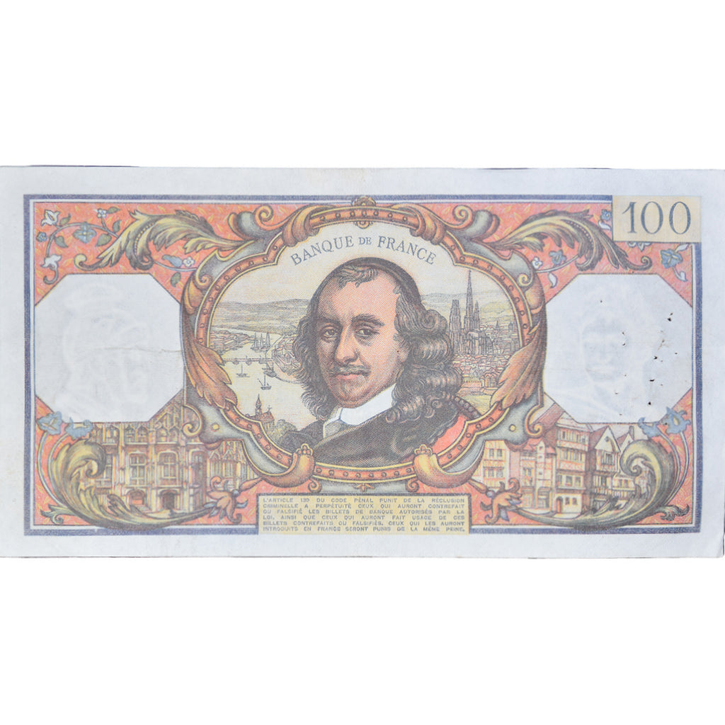 France, 100 Francs, Corneille, 1964, P.92761521, EF(40-45), Fayette:65.51