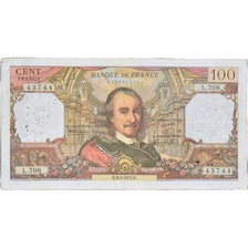 France, 100 Francs, Corneille, 1973, L.70843744, VF(20-25), Fayette:65.42