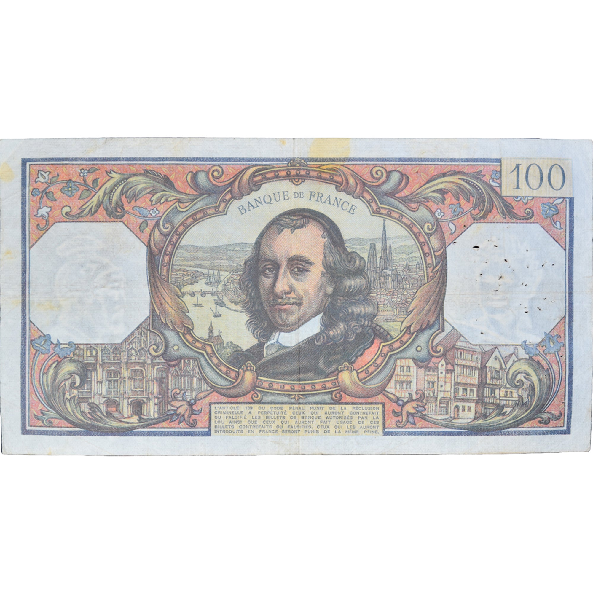Francia, 100 Francs, Corneille, 1976, W.91595754, MB, Fayette:65.51, KM:149f