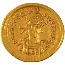 Theodosius I, Solidus, Constantinople, AU(50-53), Gold, RIC #225, 4.43