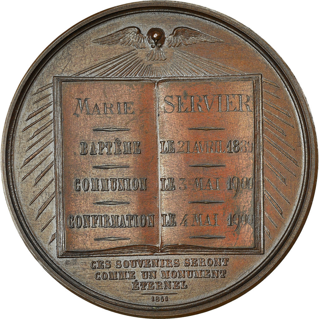 France, Medal, Baptème, Première Communion et Confirmation, Religions &