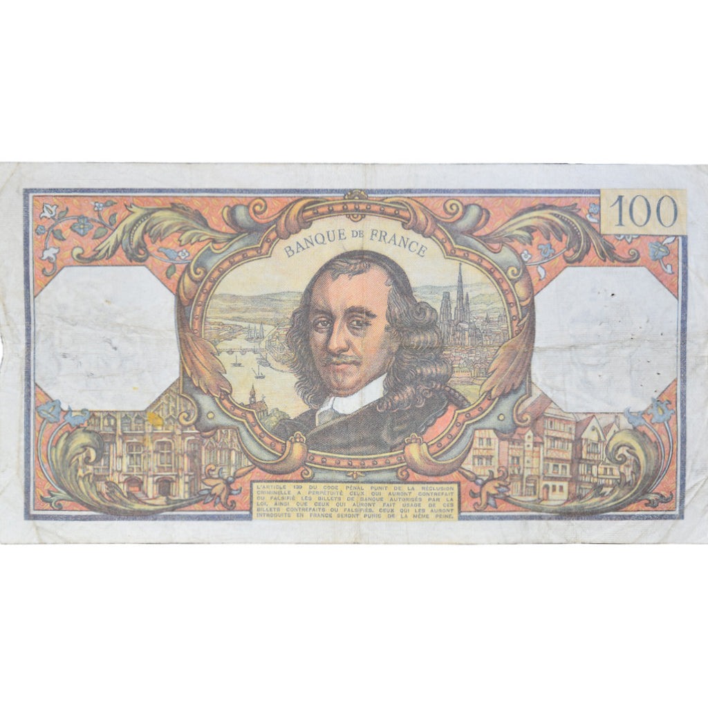 Francia, 100 Francs, Corneille, 1975, C.86543964, MB, Fayette:65.49, KM:149e