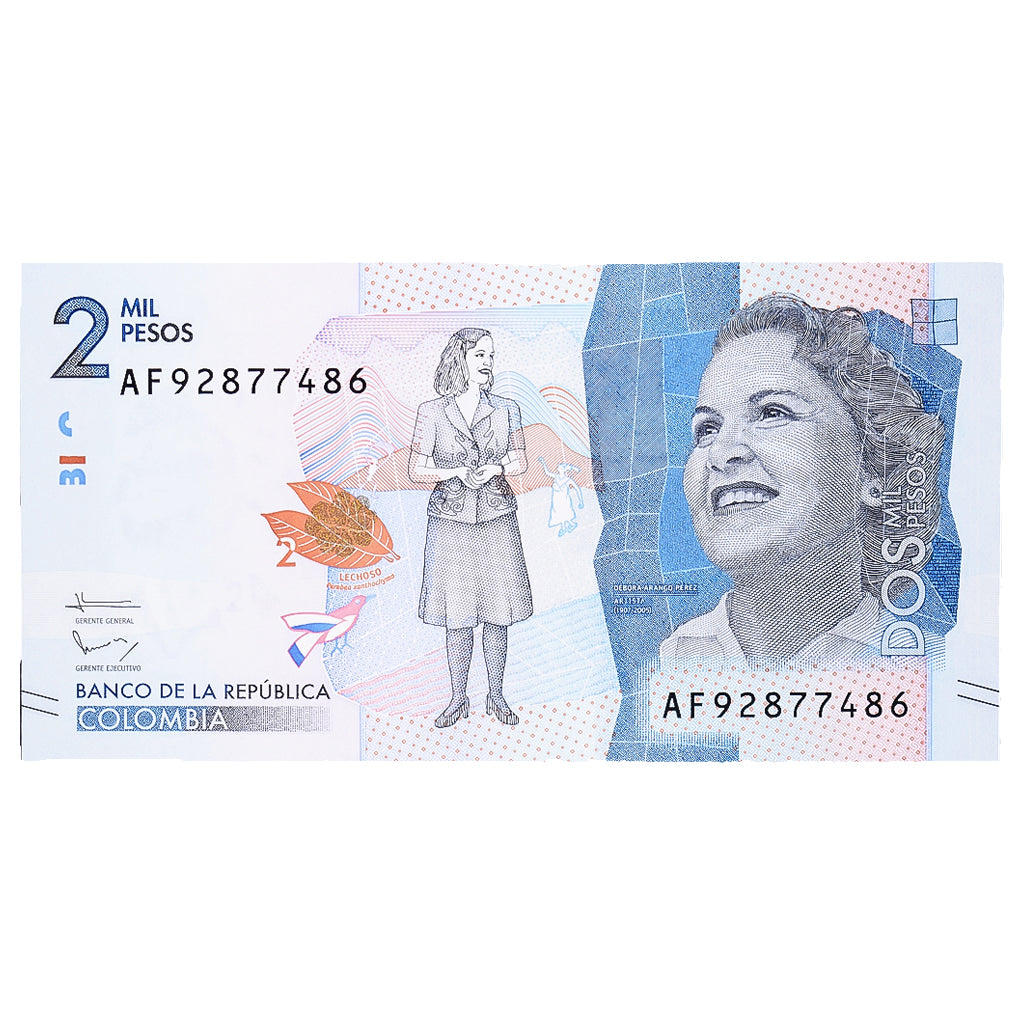 Billete, 2000 Pesos, 2016, Colombia, 2016-08-02, UNC