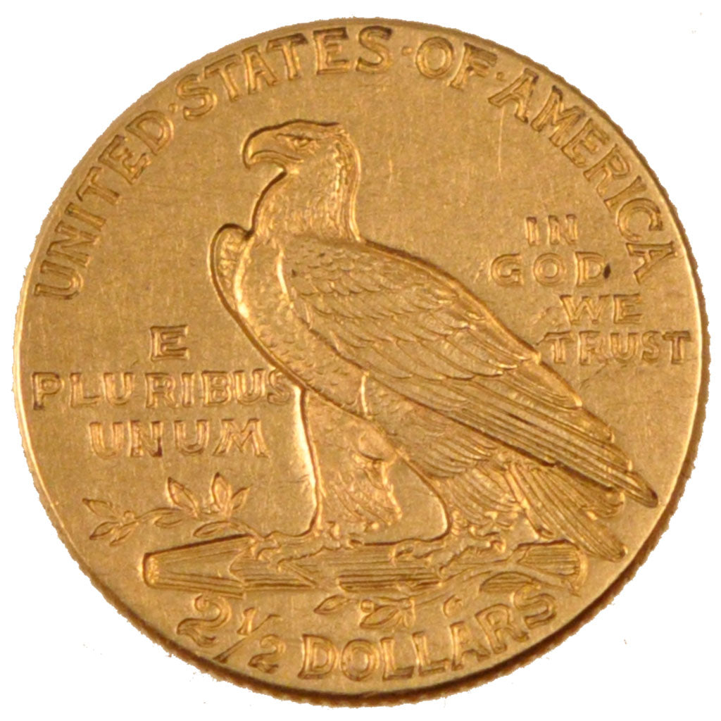 UNITED STATES, Indian Head, $2.50, Quarter Eagle, 1914, U.S. Mint, KM #128,...