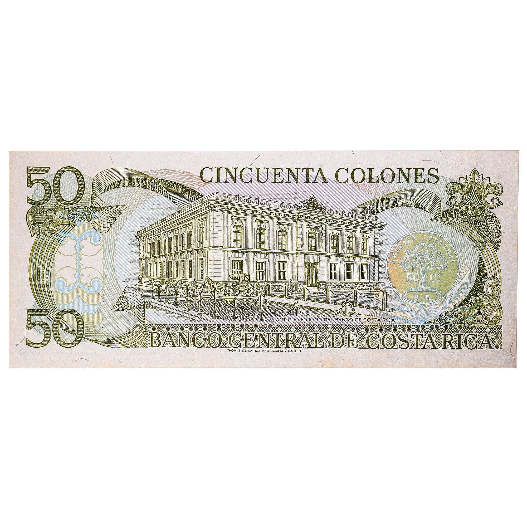Banknote, Costa Rica, 50 Colones, 1993, 1993-07-07, KM:257a, AU(55-58)