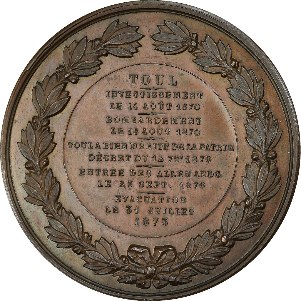Frankrijk, Medaille, Toul, Guerre Franco-Prussienne, Politics, Society, War